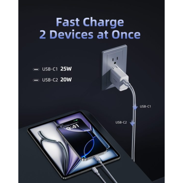 Sạc cùng lúc 2 thiết bị