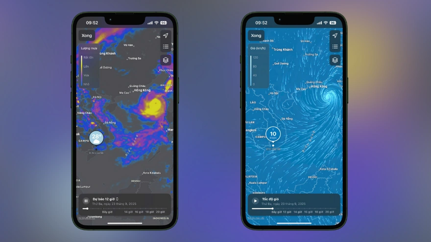 Theo dõi diễn biến của siêu báo Ragaga trên iPhone 