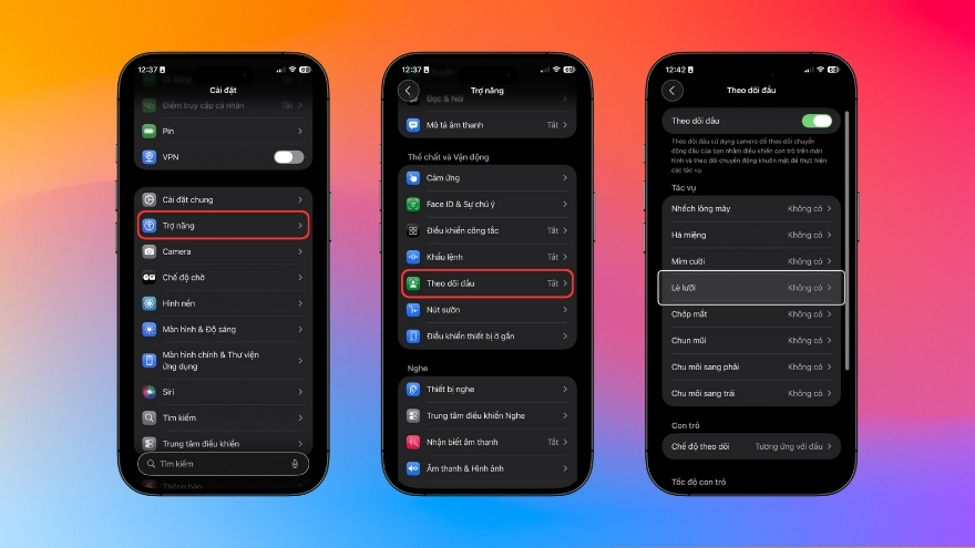 cách điều khiển iPhone bằng lưỡi