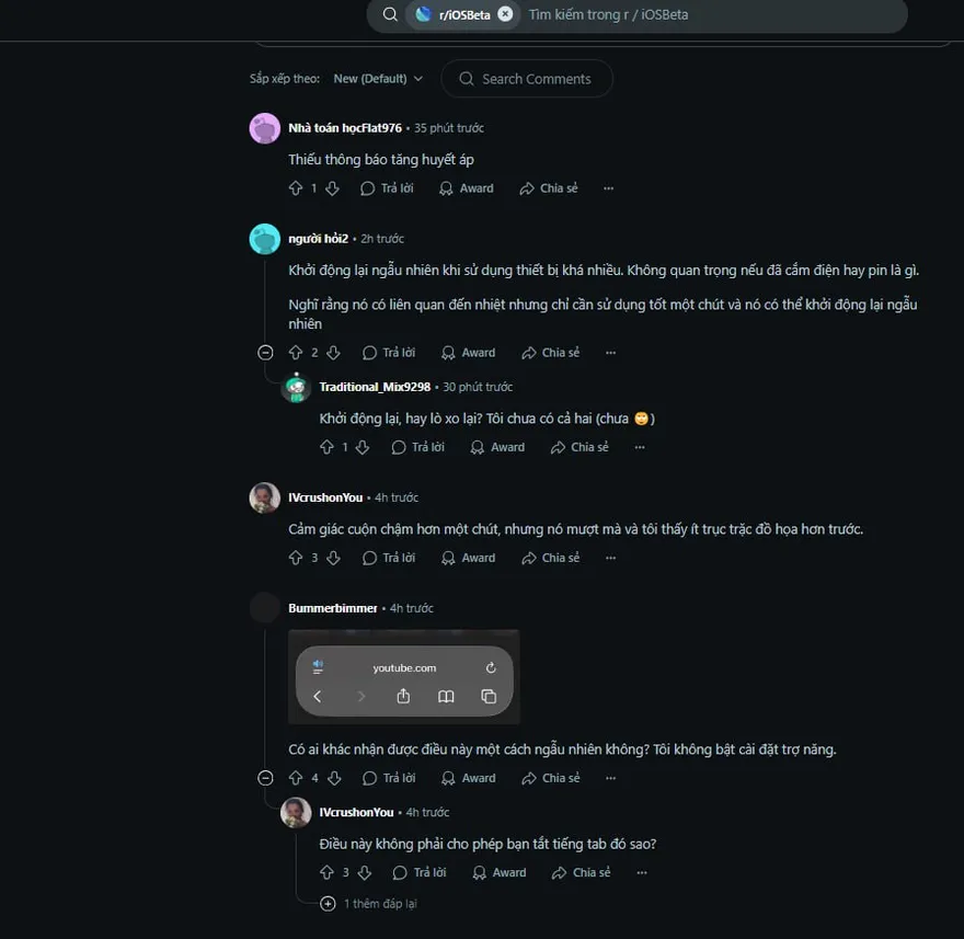 Người dùng than phiền vì iOS 26.1 Beta 1 đầy lỗi