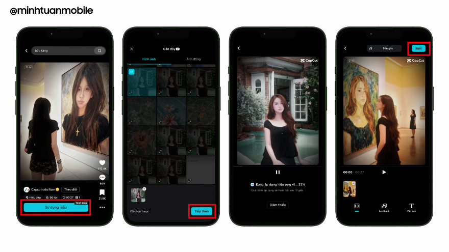 Cách làm ảnh tranh trong bảo tàng