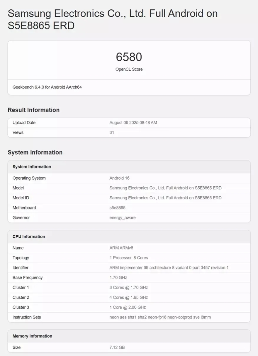 Galaxy A57 bất ngờ lộ diện