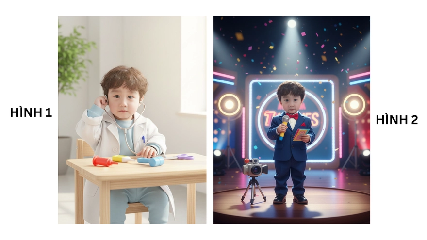 Câu lệnh GPT tạo ảnh định hướng nghề nghiệp cho bé