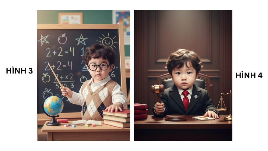 Câu lệnh GPT tạo ảnh định hướng nghề nghiệp cho bé