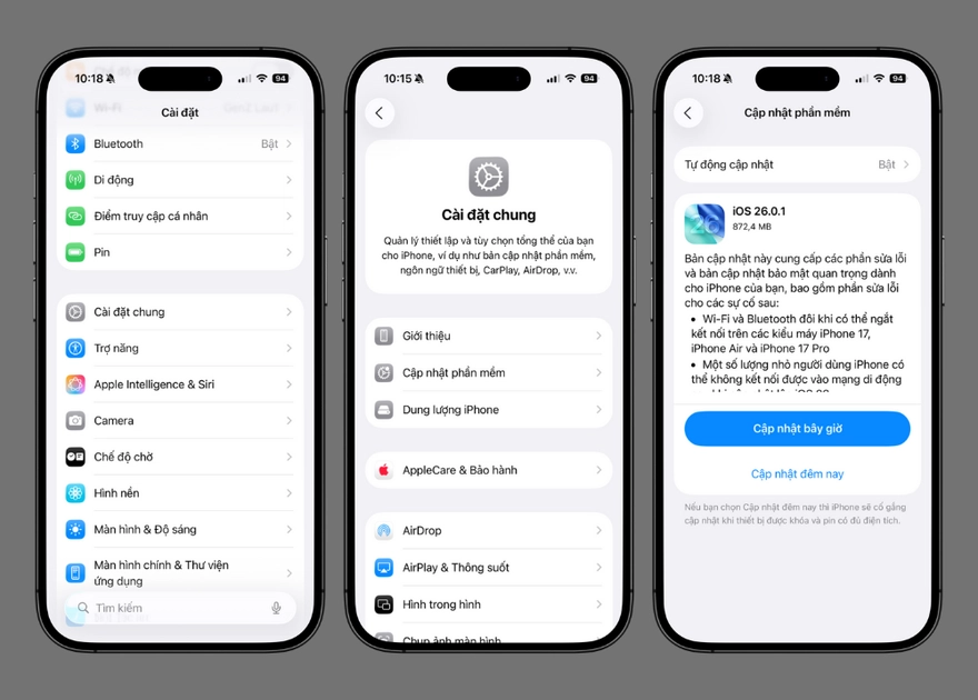 Ai nên cập nhật iOS 26.0.1 để iPhone chạy ổn định hơn