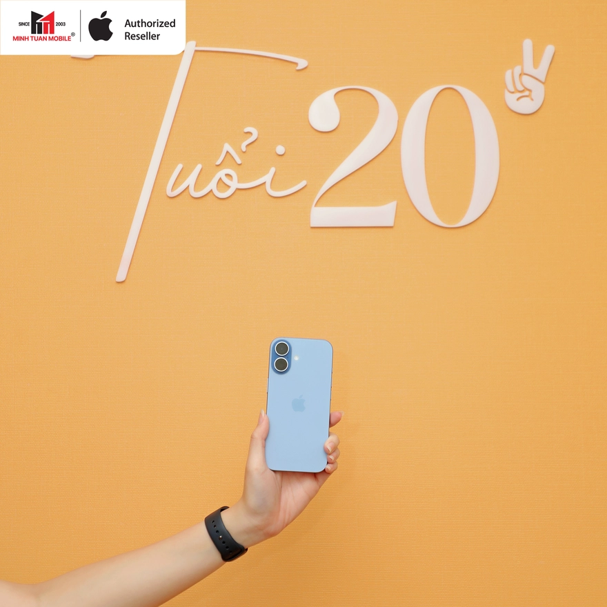 Cận cảnh iPhone 17 màu Xanh Lam Khói tại Minh Tuấn Mobile