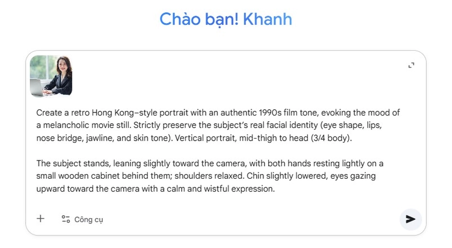 Tạo ảnh phong cách HongKong thập niên 90 với AI