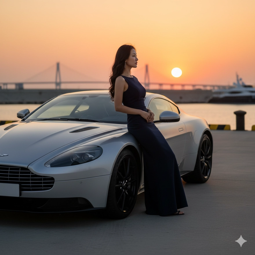Tạo ảnh với siêu xe dành cho nữ doanh nhân với 1 câu lệnh