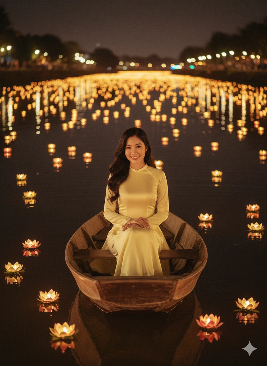 Check-in phố cổ hoa đăng chỉ bằng 1 câu lệnh