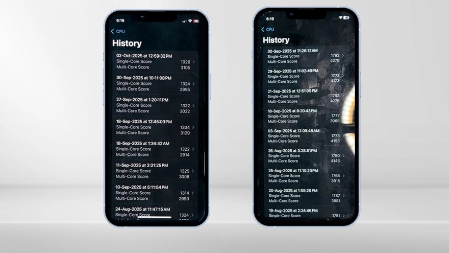 Thời lượng pin thực tế của iOS 26.0.1 và iOS 18.7.1