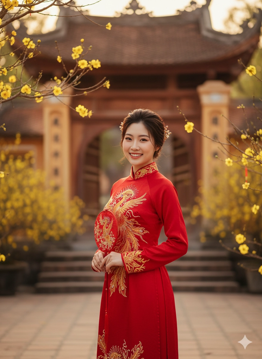 Câu lệnh AI tạo concept nàng dâu đẹp lung linh