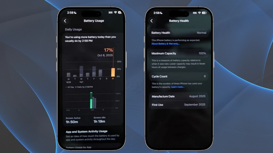 Đánh giá pin và hiệu năng của iOS 26.1 Beta 2 vừa ra mắt