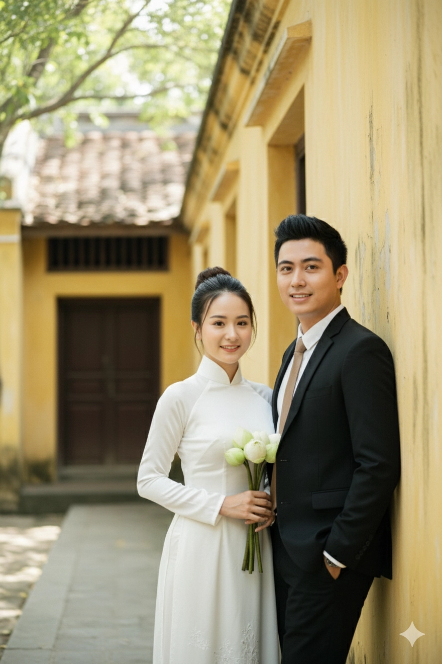 Tổng hợp câu lệnh tạo bộ ảnh cưới thanh xuân thời 7x 8x