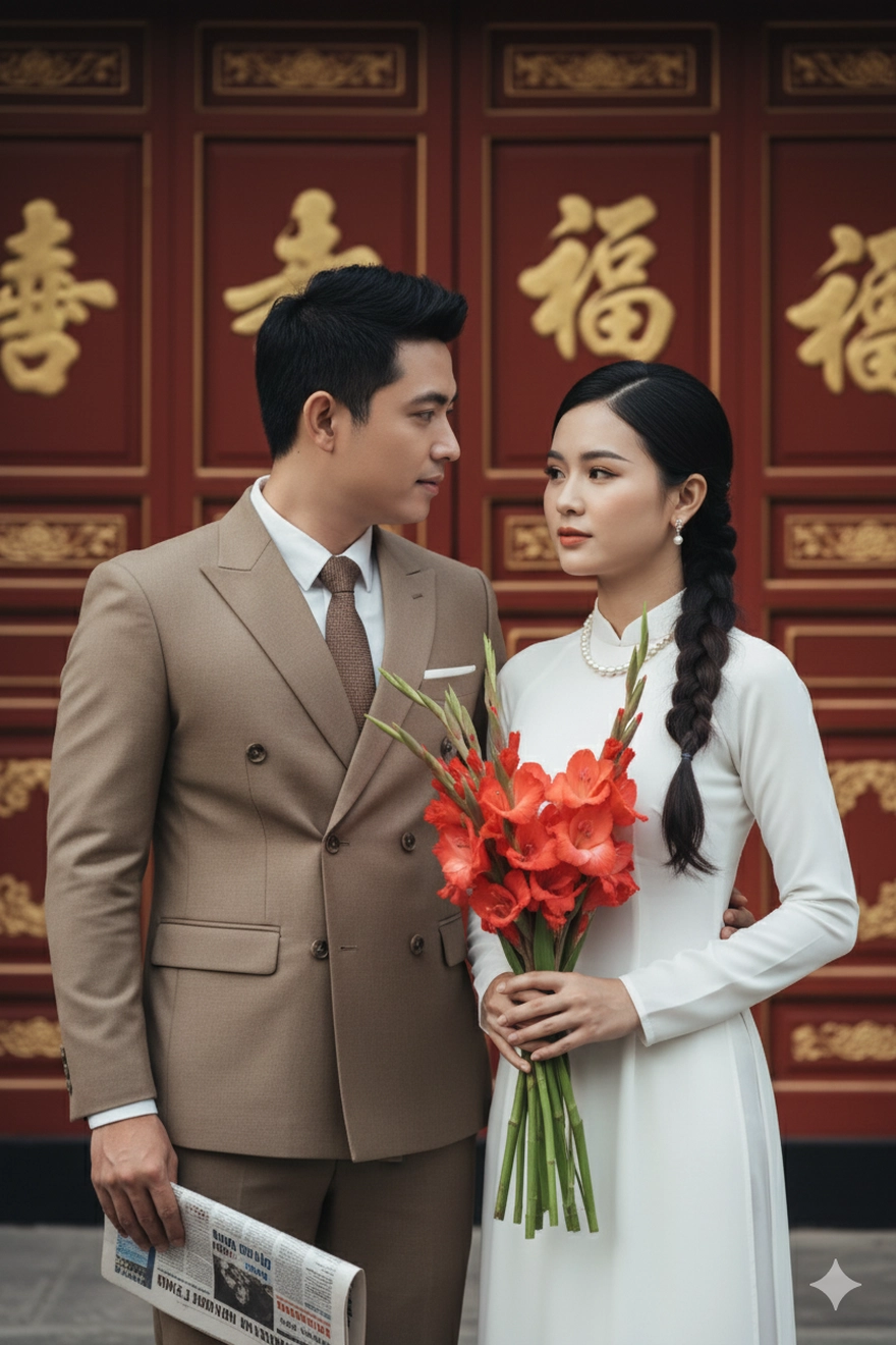 Tổng hợp câu lệnh tạo bộ ảnh cưới thanh xuân thời 7x 8x