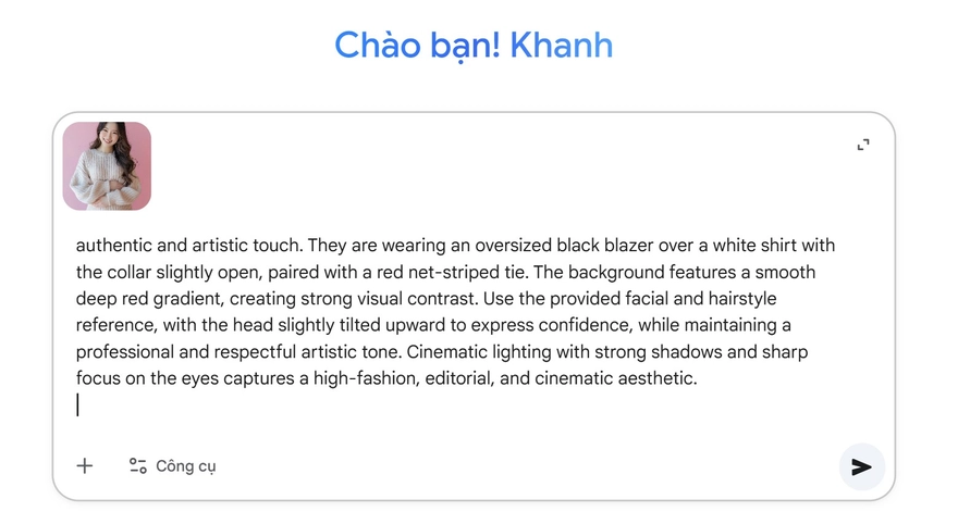 Câu lệnh tạo ảnh trên bìa tạp chí siêu xịn với Gemini