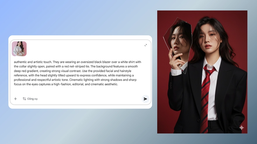 Câu lệnh tạo ảnh trên bìa tạp chí siêu xịn với Gemini