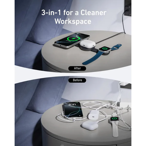 Sạc nhanh 3 thiết bị cùng lúc