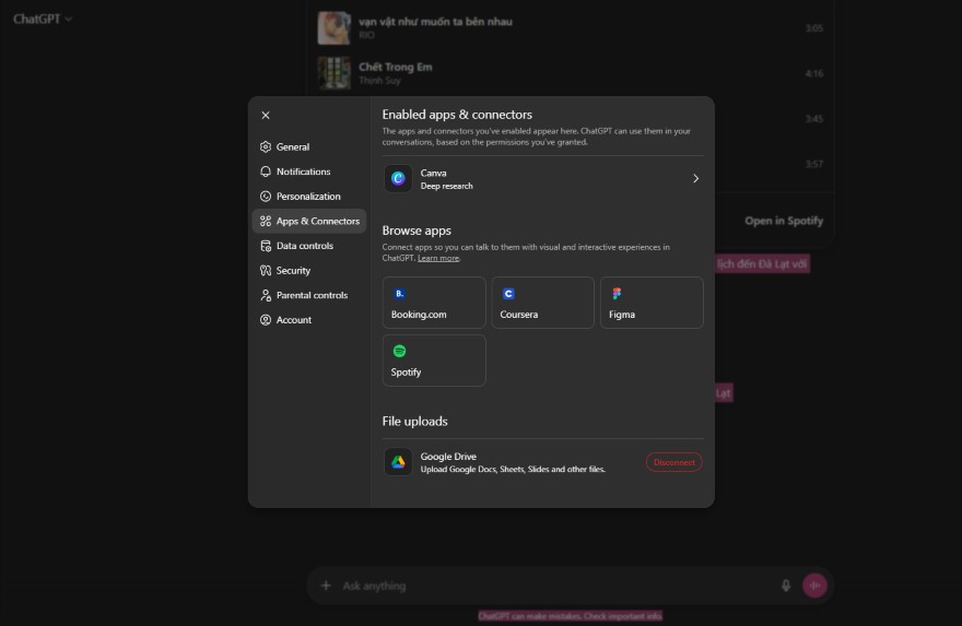 Cách kết nối và sử dụng ChatGPT với Spotify