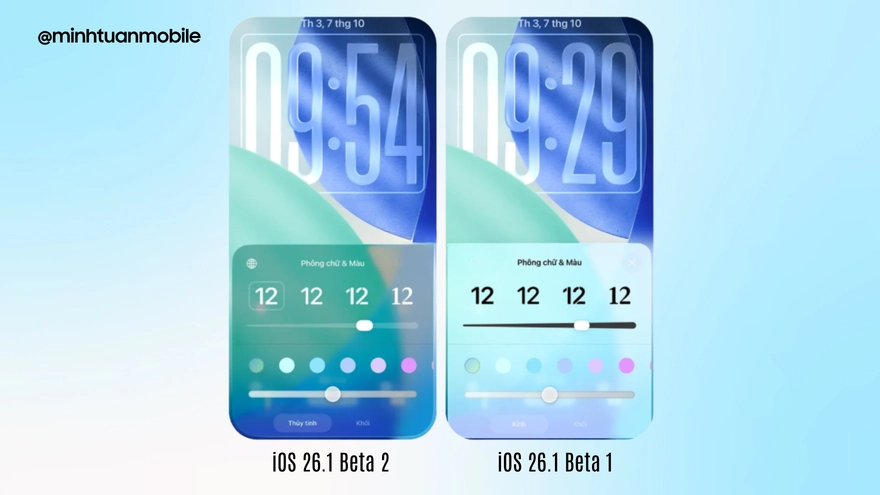 iOS 26.1 Beta 2: Liquid Glass trở lại và lợi hại hơn xưa