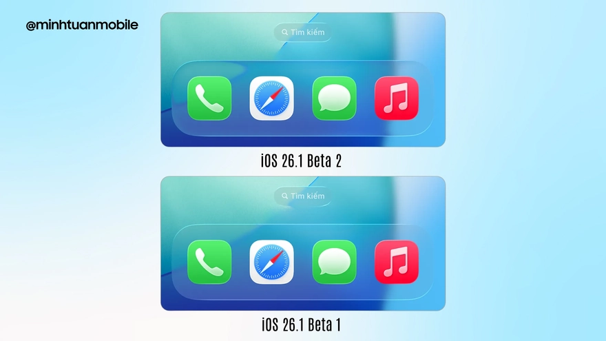 iOS 26.1 Beta 2: Liquid Glass trở lại và lợi hại hơn xưa