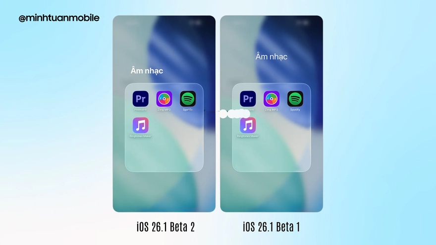 iOS 26.1 Beta 2: Liquid Glass trở lại và lợi hại hơn xưa