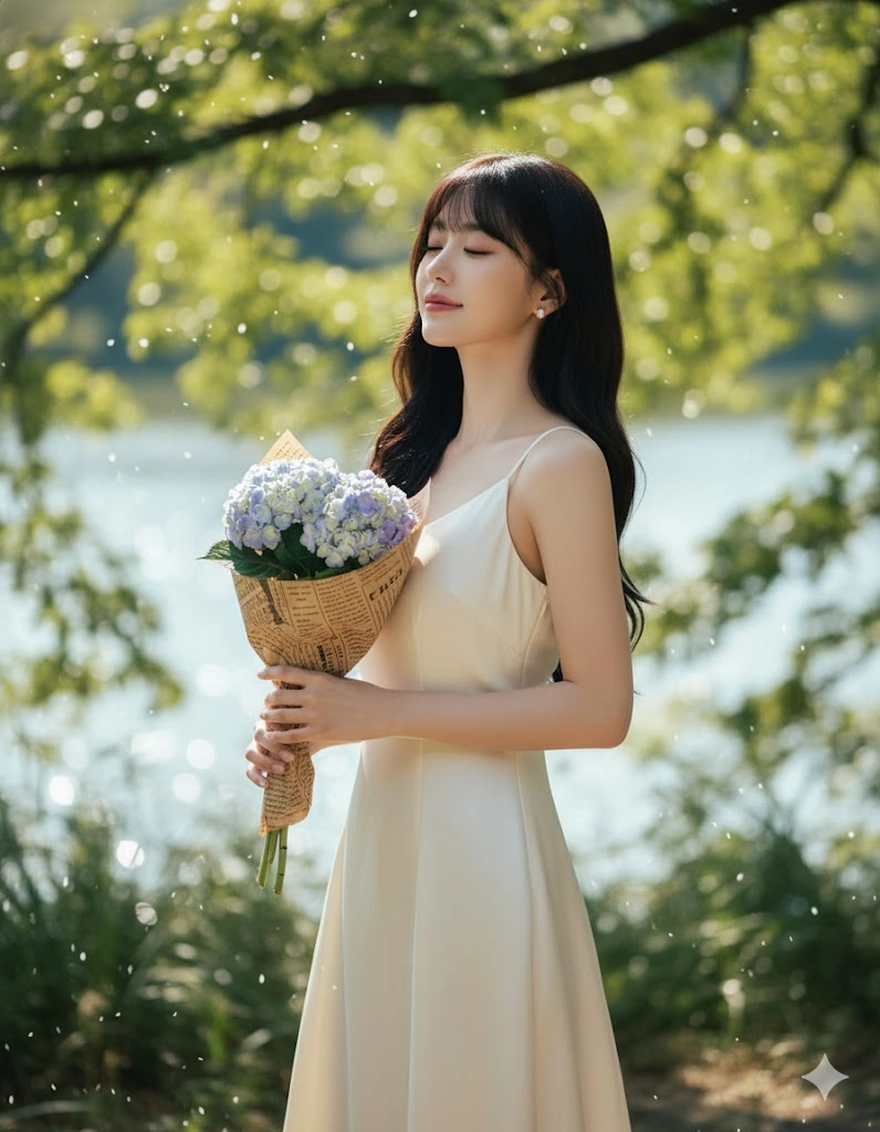 Câu lệnh chụp ảnh sang trọng với hoa cẩm tú cầu