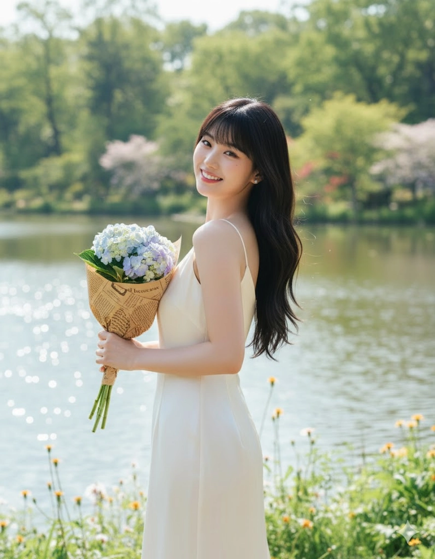 Câu lệnh chụp ảnh sang trọng với hoa cẩm tú cầu