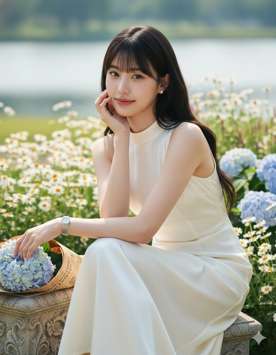 Câu lệnh chụp ảnh sang trọng với hoa cẩm tú cầu