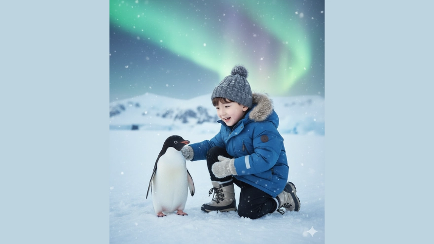 Câu lệnh tạo ảnh bé yêu với thú cưng bằng Gemini