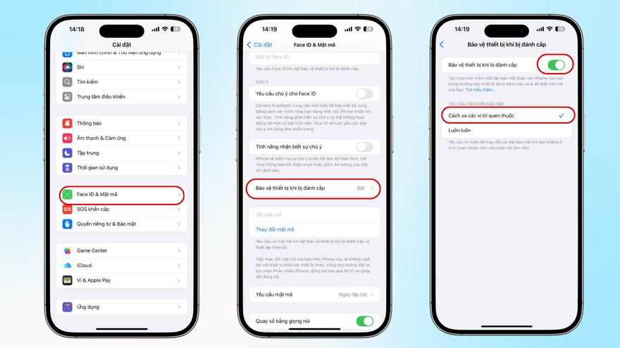 Bảo vệ bản thân với Stolen Device Protection trên iPhone