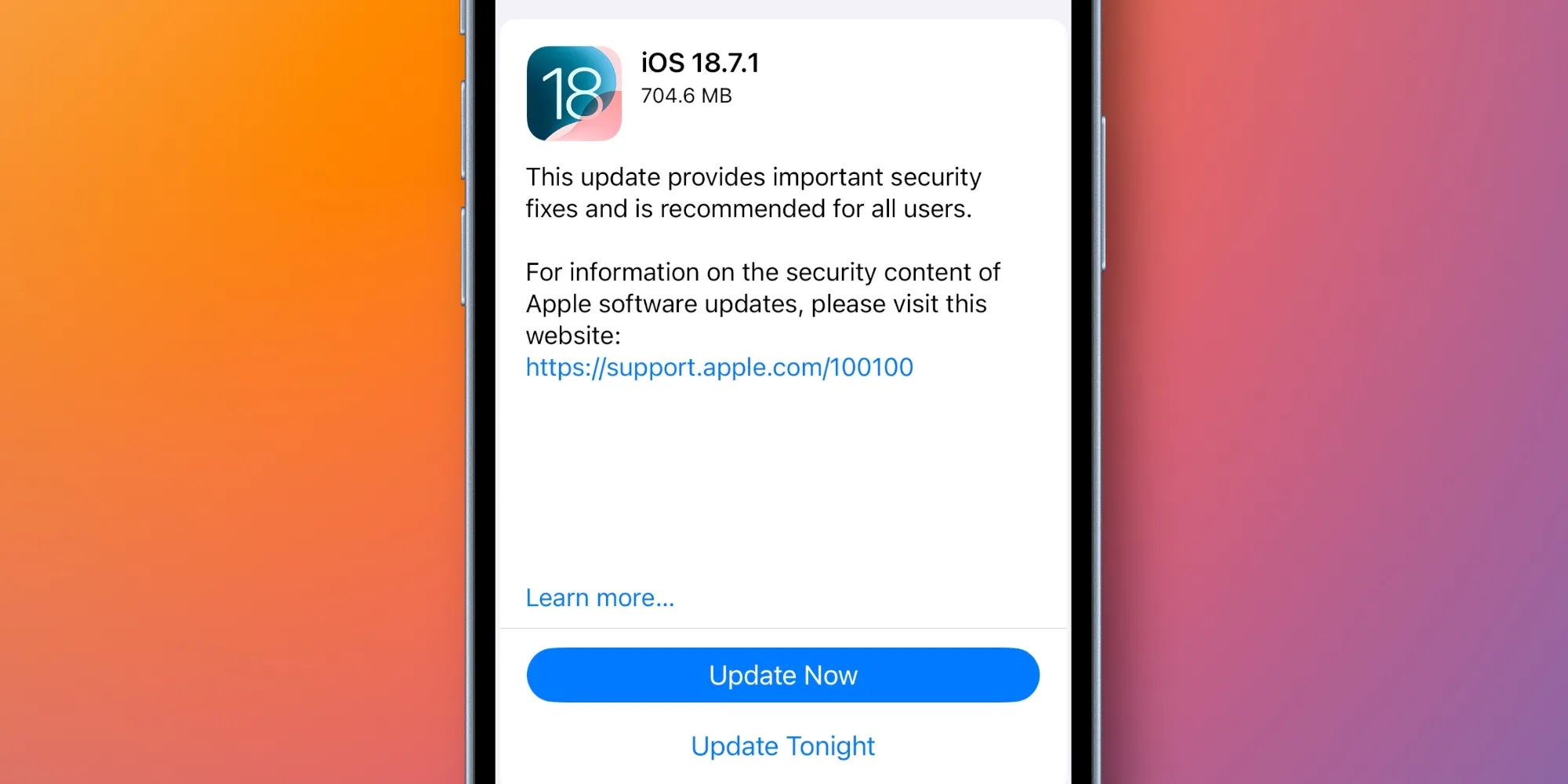 iOS 18.7.1 là bản cập nhật có thời lượng pin tốt nhất từ trước đến nay?