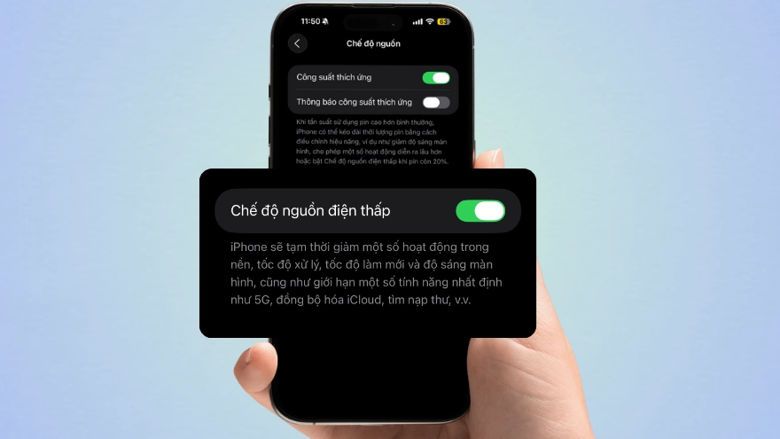 Mẹo kéo dài tuổi thọ và thời lượng pin trên iOS 26