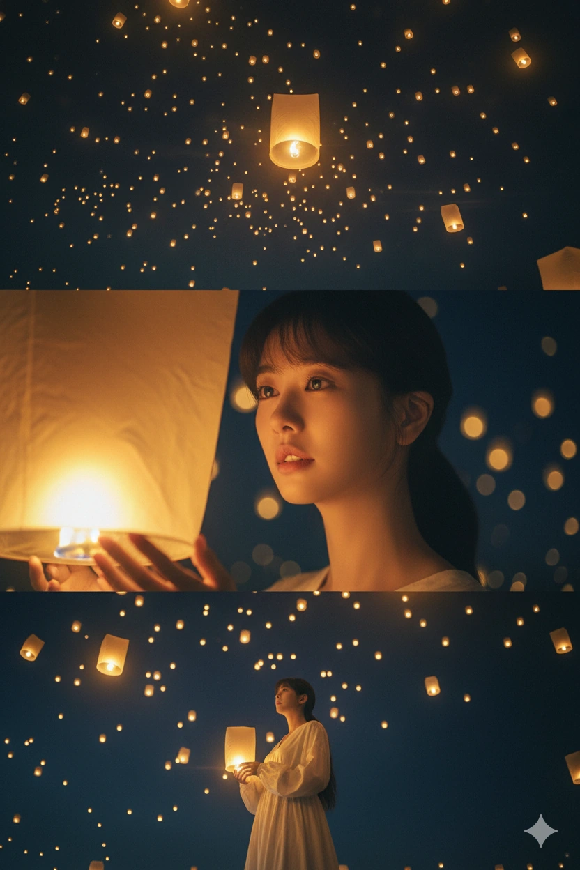 Thử ngay câu lệnh AI tạo ảnh thả đèn lồng cực đẹp