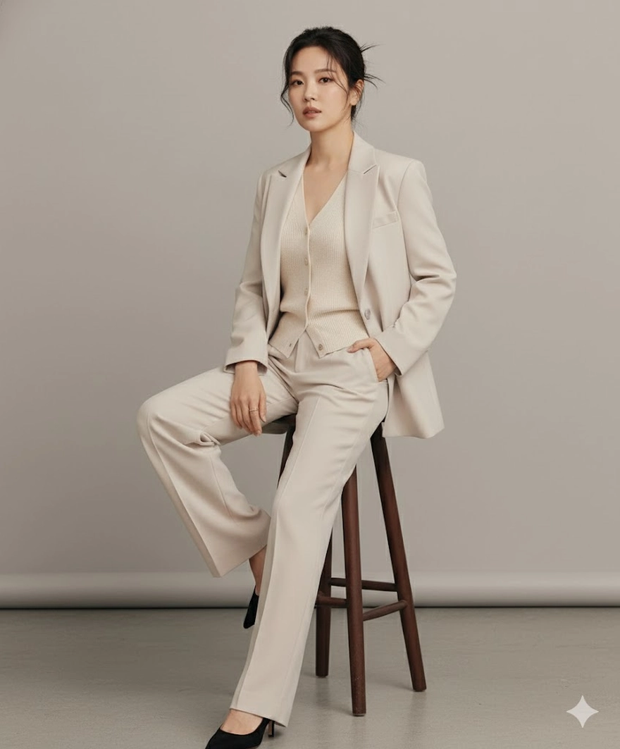 Câu lệnh AI tạo ảnh style công sở cho chị em