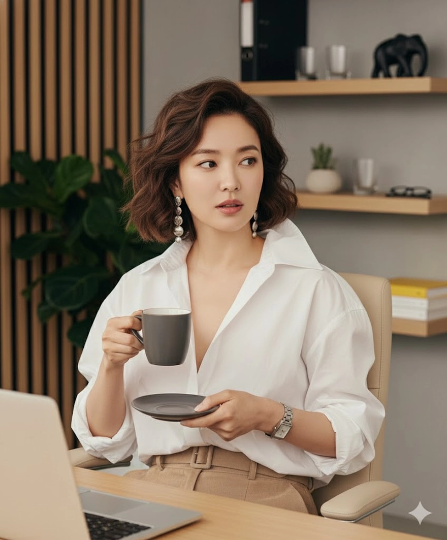 Câu lệnh AI tạo ảnh style công sở cho chị em