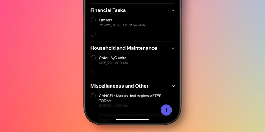 Quản lý thông minh hơn với ứng dụng Lời nhắc trên iOS 26
