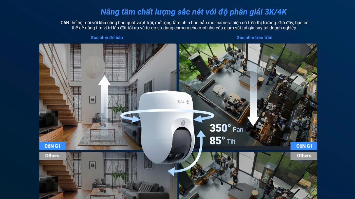 Hướng dẫn kết nối camera EZVIZ IP WiFi hồng ngoại C6N G1 5MP với ứng dụng EZVIZ