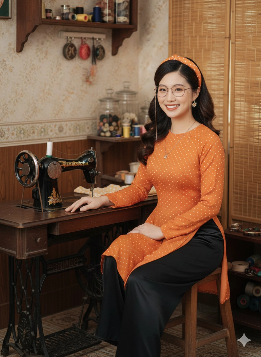 Câu lệnh AI tạo ảnh cô ba Sài Gòn thập niên 60