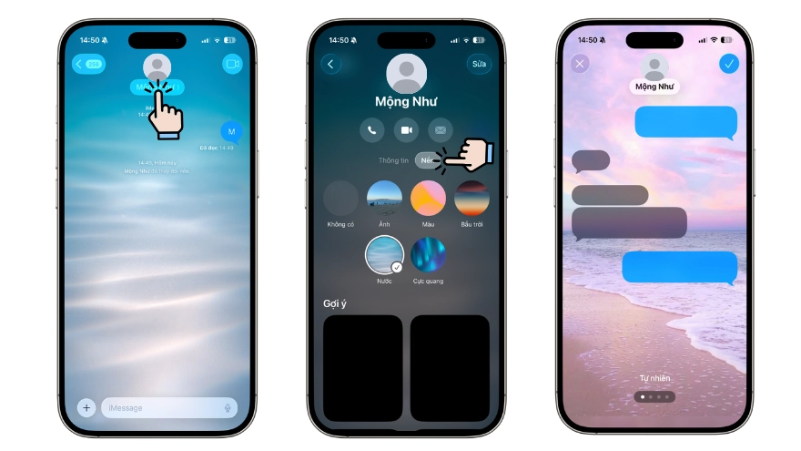 Cách đổi hình nền tin nhắn trên iPhone cực nhanh