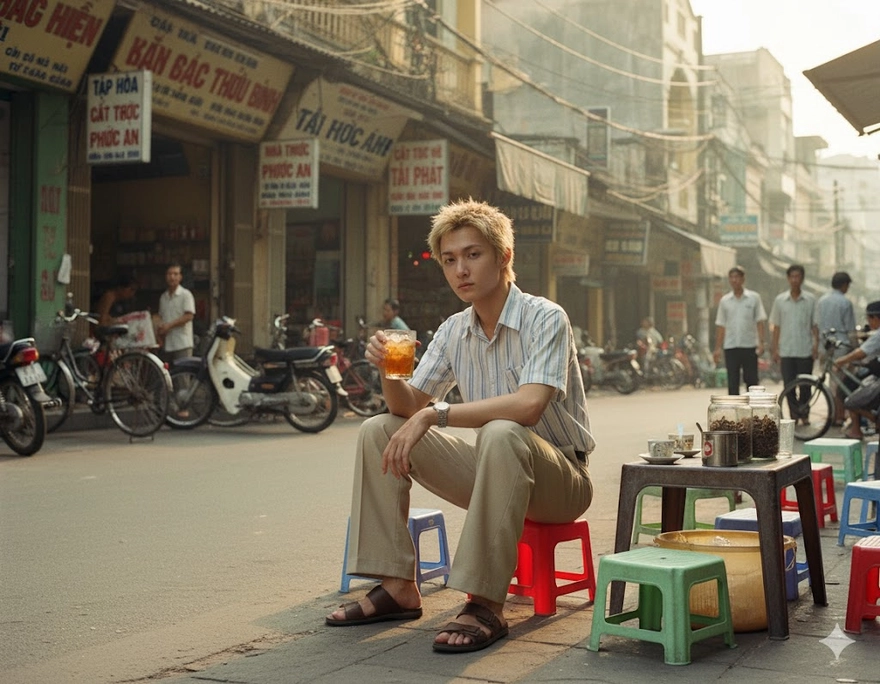 Prompt tạo ảnh check in Sài Gòn những năm 1990s 