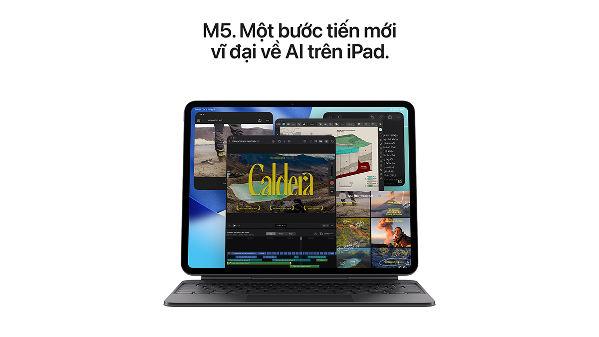 Sức mạnh bứt phá từ Chip M5, hiệu năng AI vượt trội