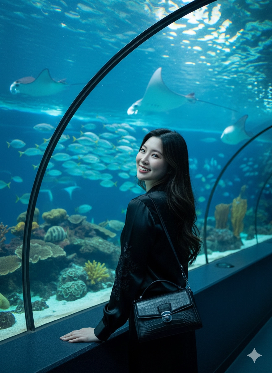 Tạo ảnh tham quan Thuỷ Cung cực đẹp bằng Gemini