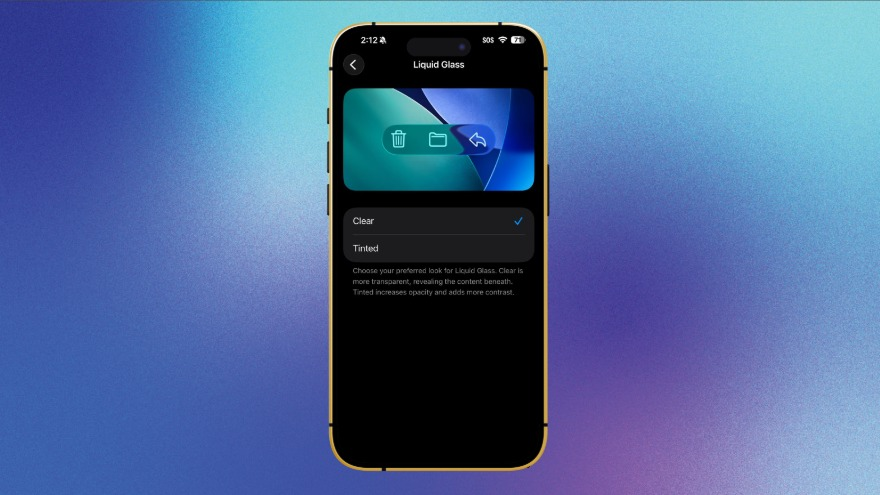Apple cho phép tùy chỉnh Liquid Glass trên iOS 26.1