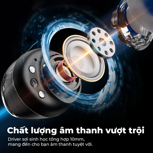 Chất lượng âm thanh chuẩn HiFi nhờ công nghệ màng loa đặc biệt