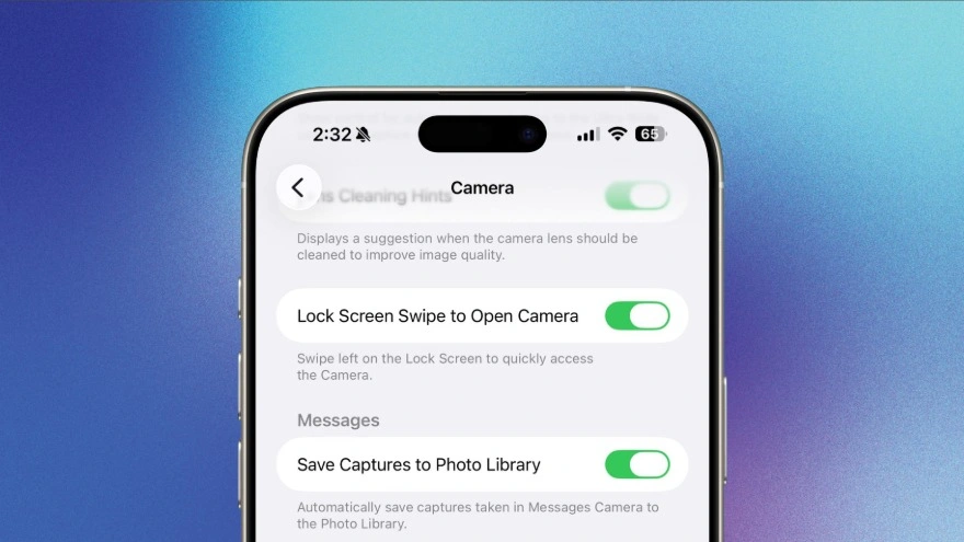 iOS 26.1 Beta 4 bổ sung tùy chọn ngăn kích hoạt nhầm Camera