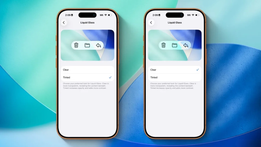iOS 26.1 beta 4 tùy chỉnh Liquid Glass theo sở thích 