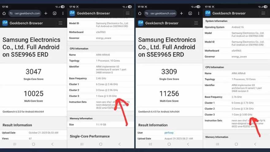 Samsung bất ngờ hạ xung chip Exynos 2600 trên Galaxy S26