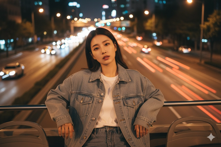 Tạo ảnh vi vu ngắm thành phố về đêm trên xe buýt 2 tầng