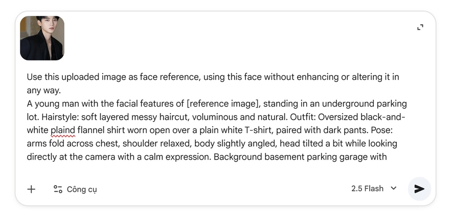 Câu lệnh AI tạo ảnh cool ngầu ở hầm gửi xe