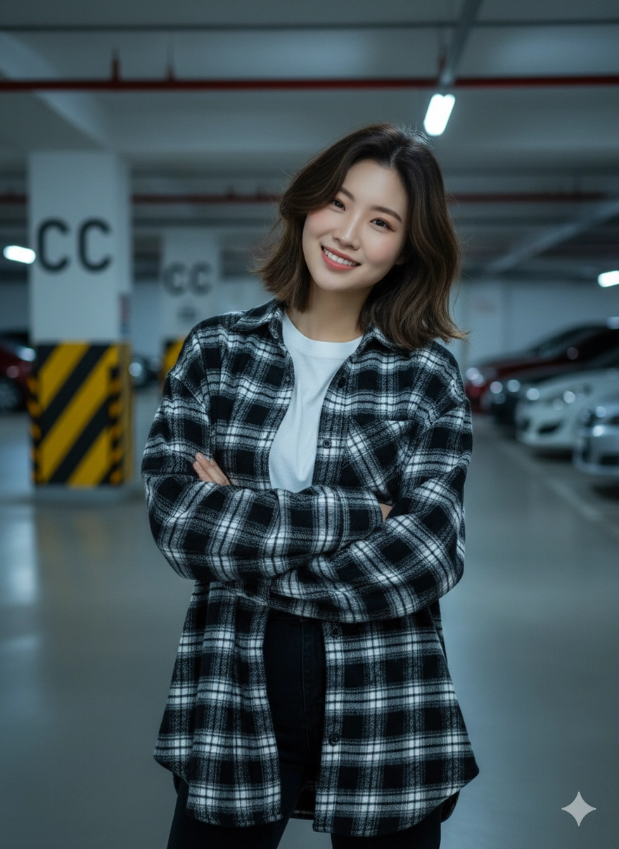 Câu lệnh AI tạo ảnh cool ngầu ở hầm gửi xe